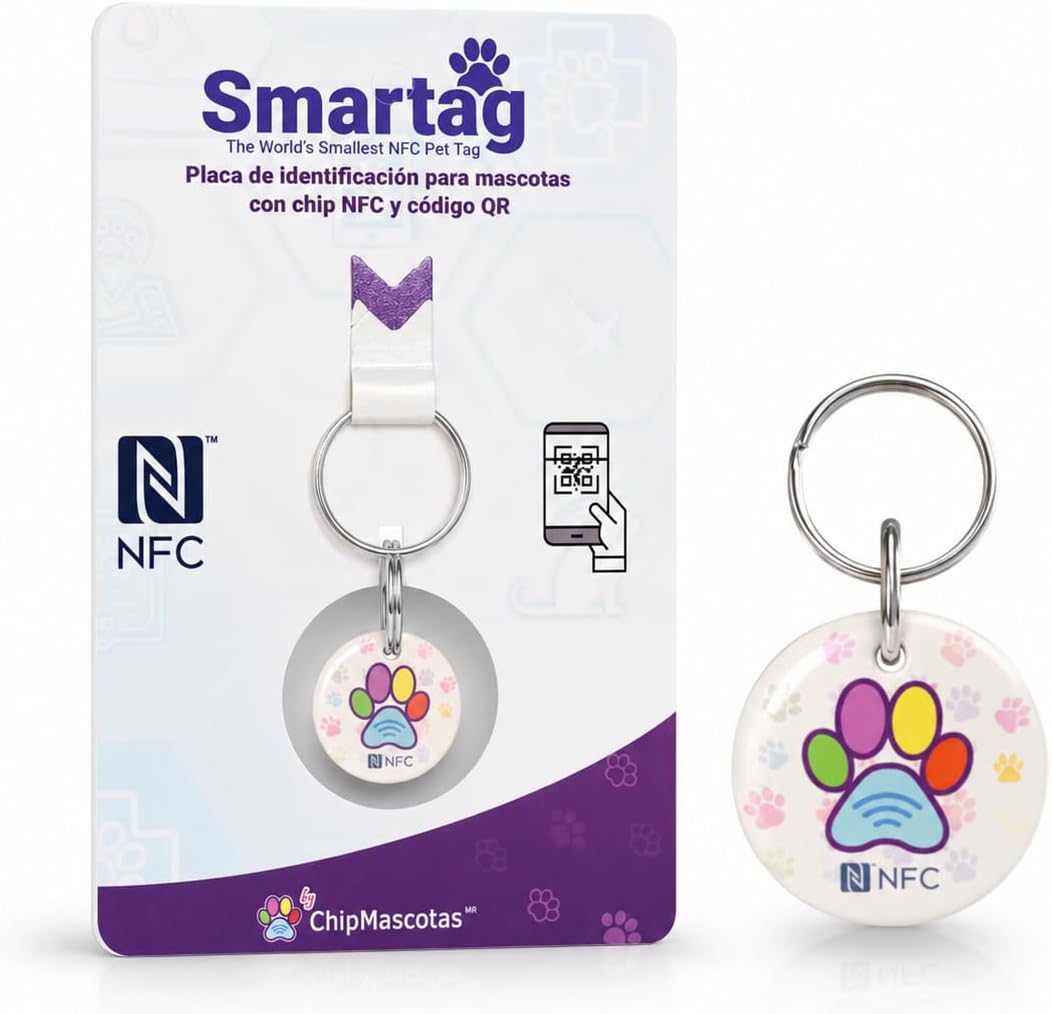 Placa de identificación inteligente Smartag con NFC y QR